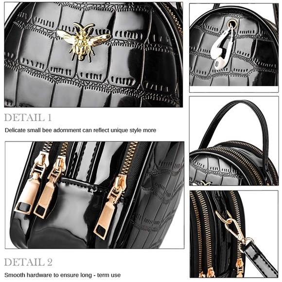 Black Mini Crossbody Bag - Picture 4 of 5